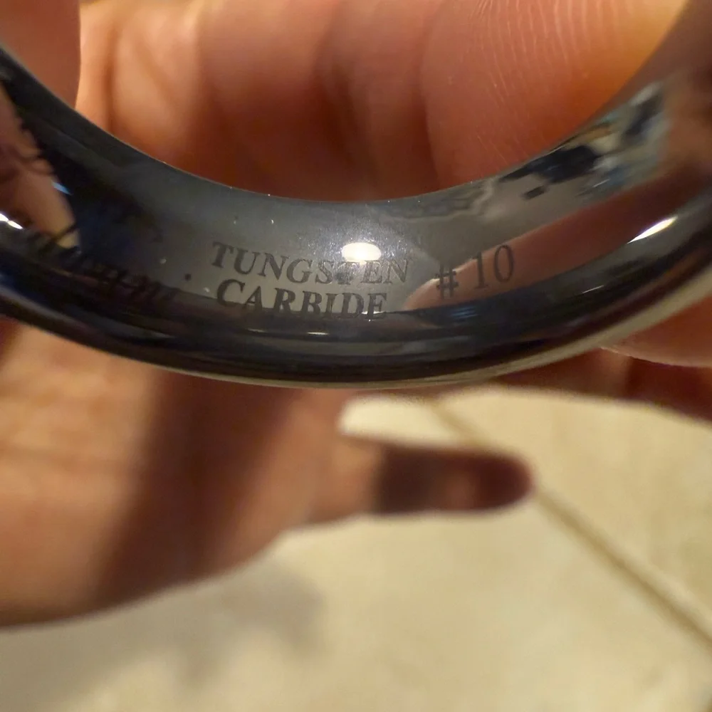 Men's Dadwani Tungsten Carbide Fiber Inlay Ring